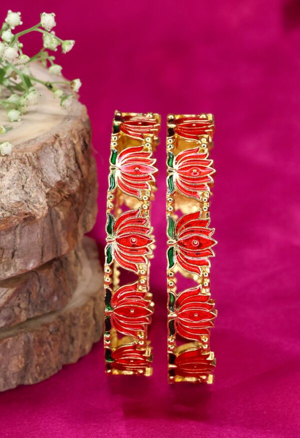 Lotus Bangle (Set of 2)
